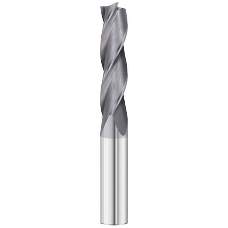 Fullerton Tool 3-Flute - 30 Degree Helix - 3300 GP End Mills, TIALN, RH Spiral, Square, Extra-Long, 1/8 30011